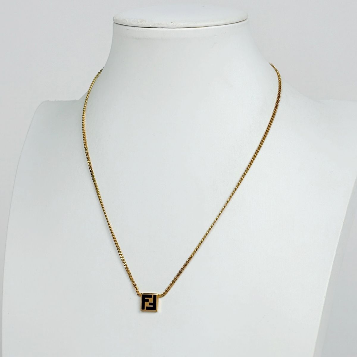 Fendi Forever Necklace FF Logo Gold Plated — view 4
