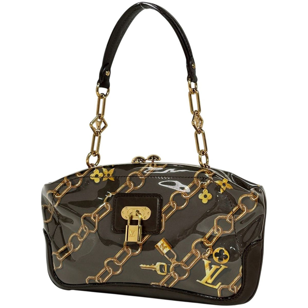 Louis Vuitton Sac Fermoir Monogram Charm Handbag Vinyl