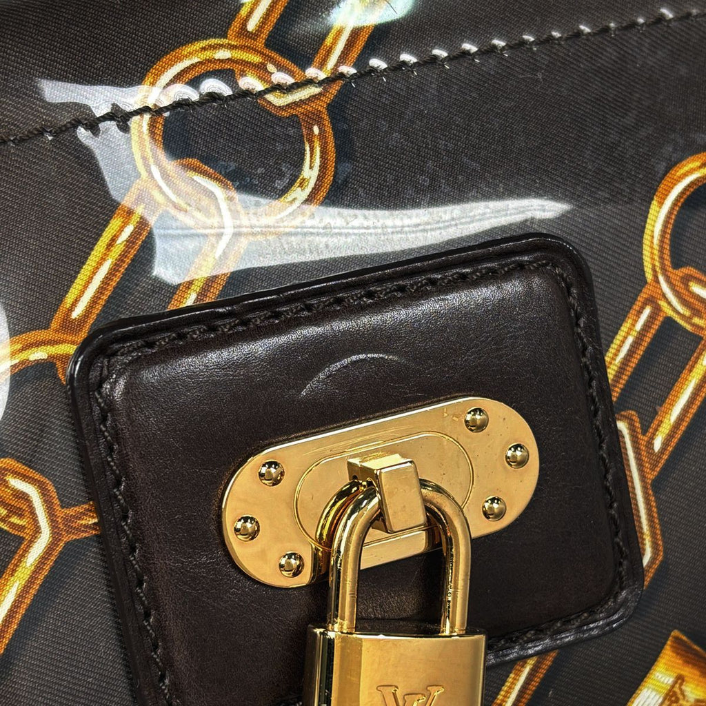Louis Vuitton Sac Fermoir Monogram Charm Handbag Vinyl — view 6
