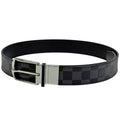 Louis Vuitton Ceinture Calf Underbelt Damier Graphite Black Belt