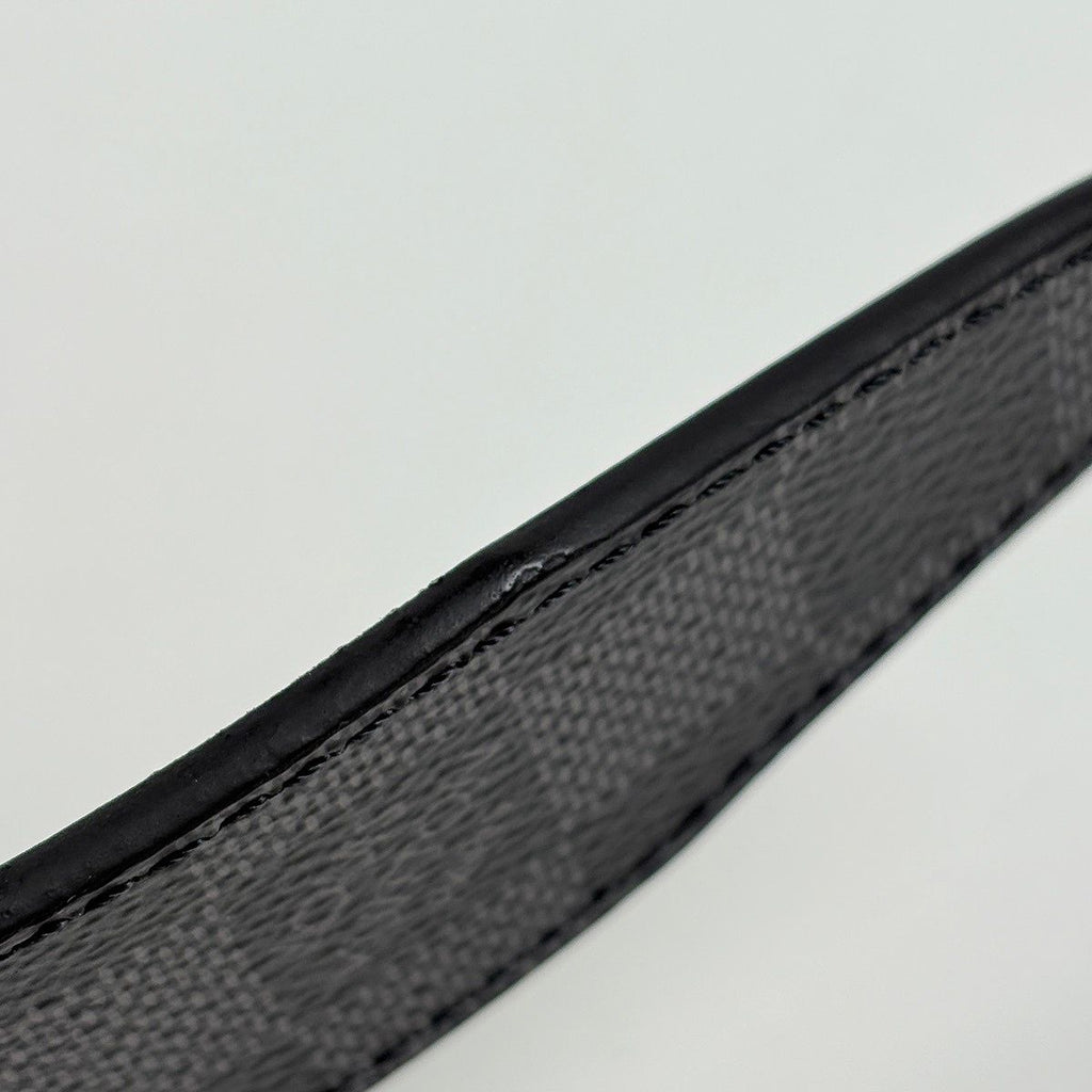 Louis Vuitton Ceinture Calf Underbelt Damier Graphite Black Belt — view 3