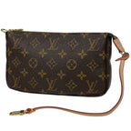 Louis Vuitton Pochette Makeup Cosmetics Pouch Monogram Brown