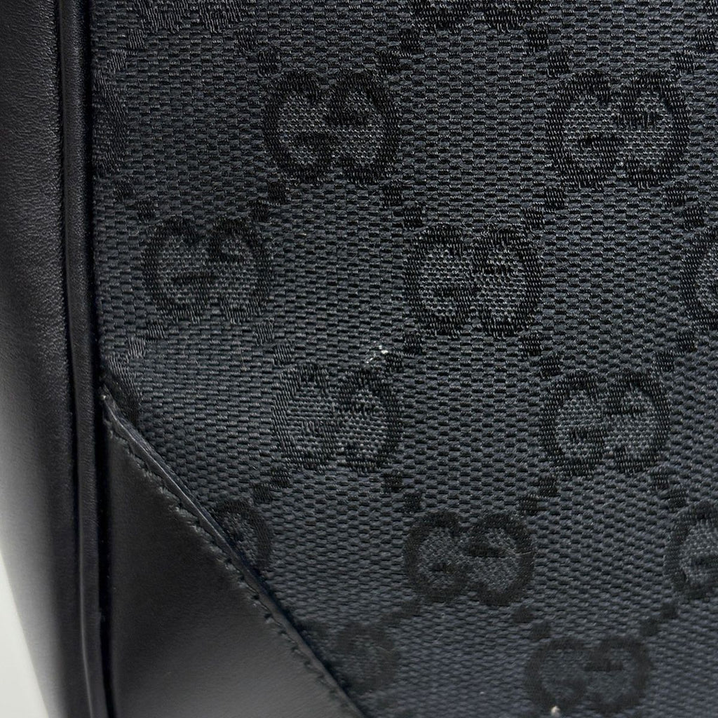 Gucci Bamb 2-Way Shoulder Bag GG Pattern Canvas Black — view 5