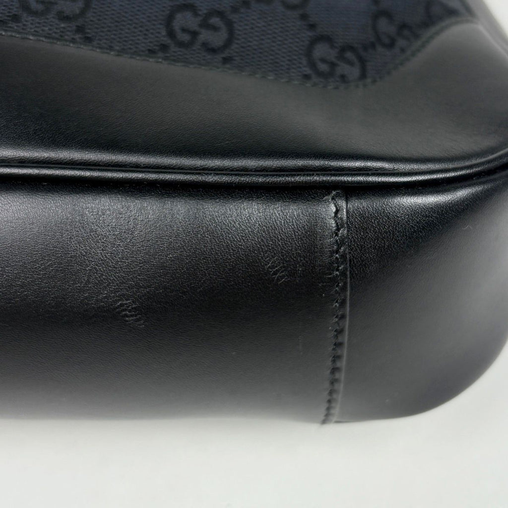Gucci Bamb 2-Way Shoulder Bag GG Pattern Canvas Black — view 3
