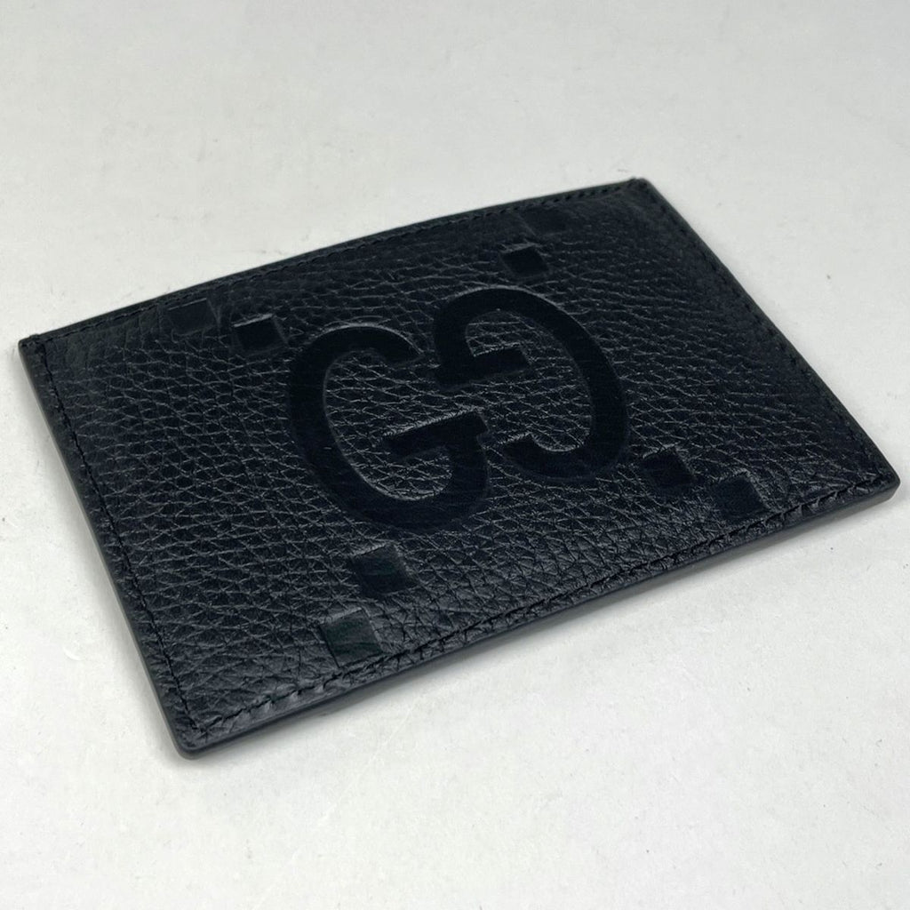 Gucci Jumbo GG Card Case Business Leather Black — view 2