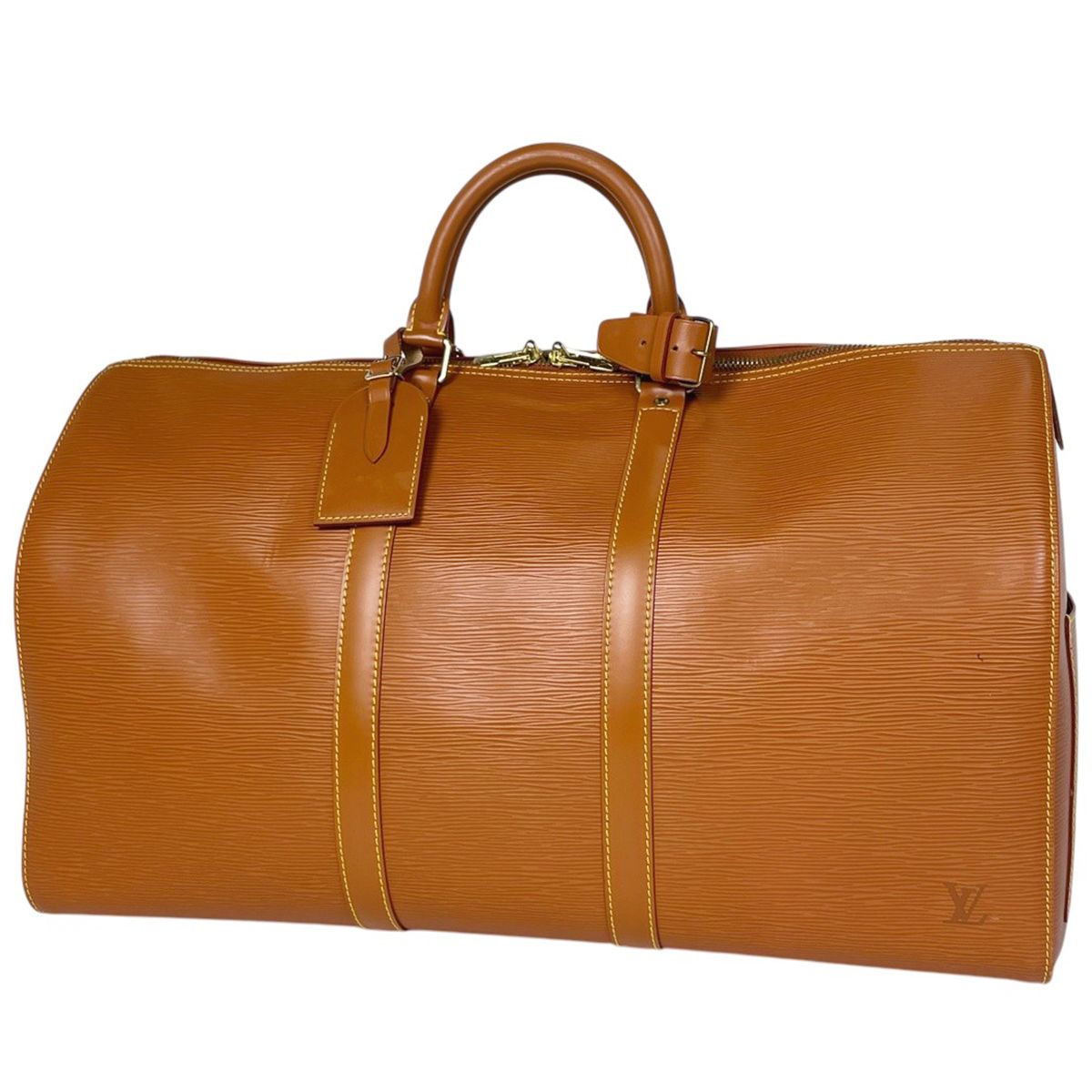Louis Vuitton Keepall 50 Boston Bag Epi Cipango Gold