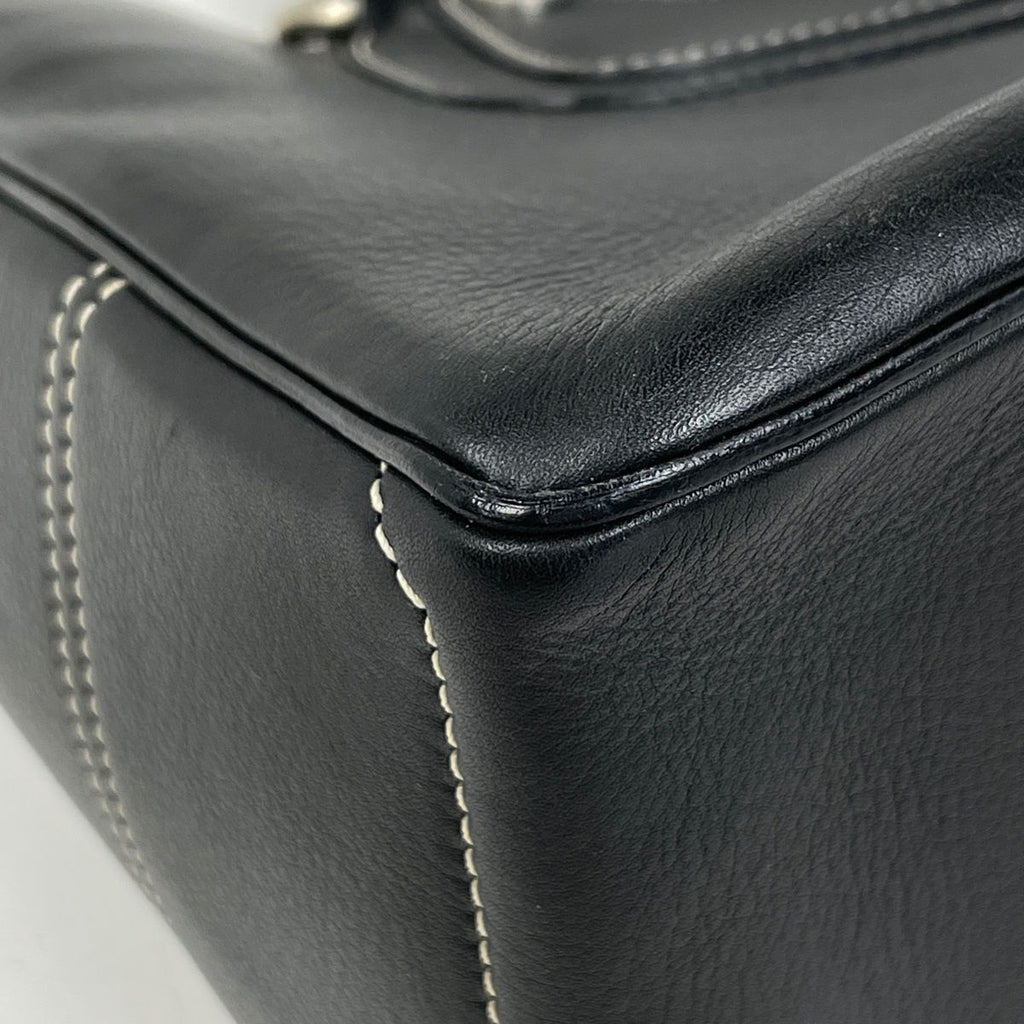 Celine Boogie Bag Blason Handbag Leather Black — view 3