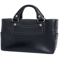 Celine Boogie Bag Blason Handbag Leather Black