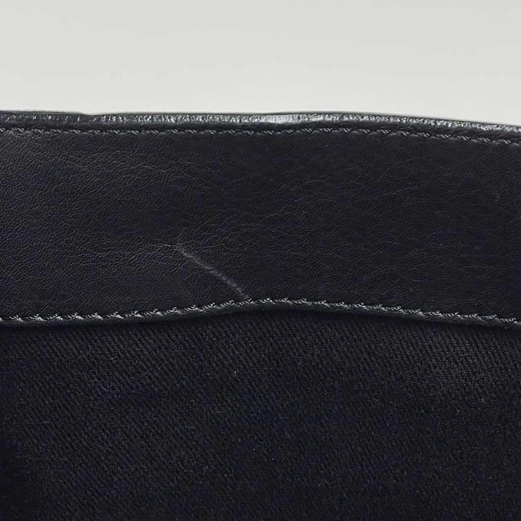 Celine Boogie Bag Blason Handbag Leather Black — view 7