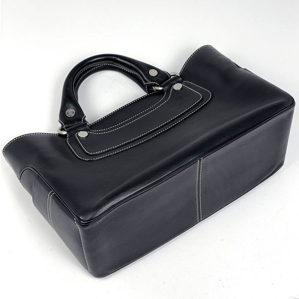 Celine Boogie Bag Blason Handbag Leather Black — view 2