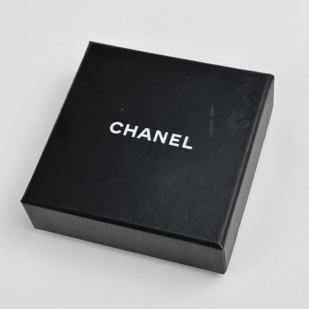 Chanel CC Logo Rhinestone Brooch Perfume Bottle Motif Silver Plated — view 6