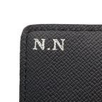 Louis Vuitton Graphic Business Card Case with Initials Leather Black Silver — view 9