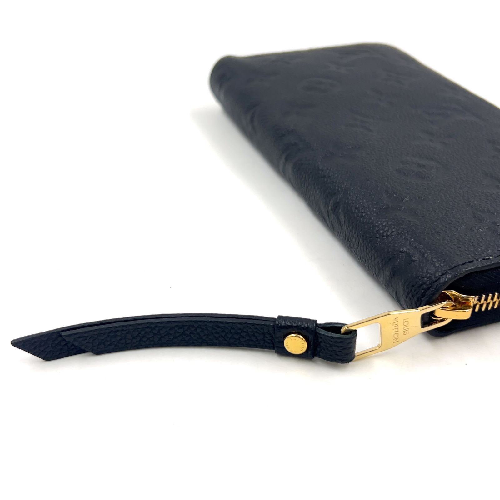 Louis Vuitton Zippy Wallet Monogram Empreinte Noir Leather Black Round Gold — view 8