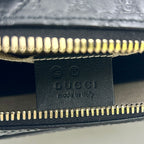 Gucci Micro Guccissima Leather Black Shoulder Bag Gold — view 4