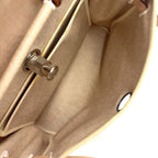 Hermes Herbag a Dos Handbag Leather Canvas Beige Light Brown Backpack Silver — view 3