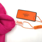 Hermes New Libris Shawl Silk Cashmere Pink Scarf — view 3