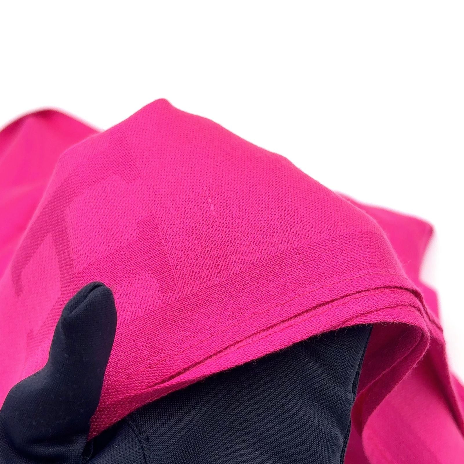 Hermes New Libris Shawl Silk Cashmere Pink Scarf — view 6