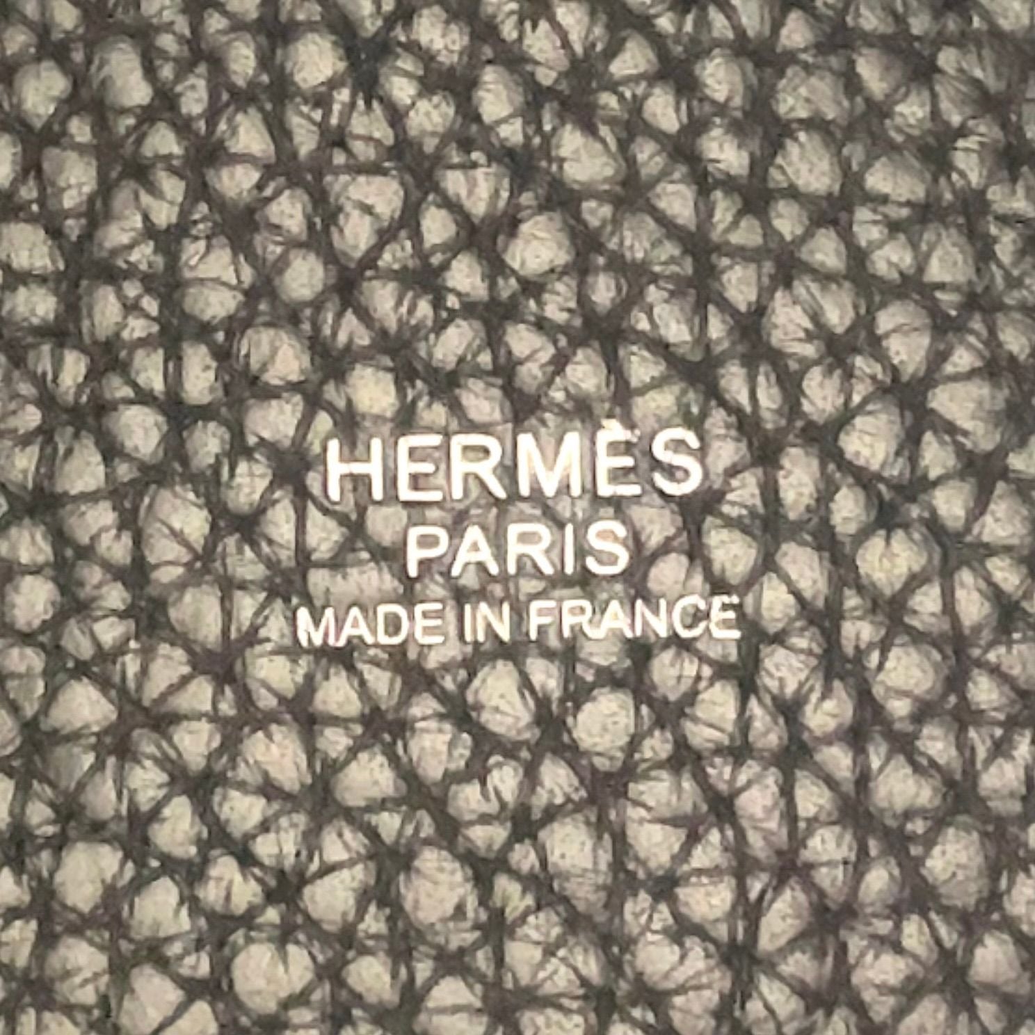 Hermes Picotin Lock PM Taurillon Leather Black Handbag Silver — view 4