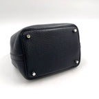 Hermes Picotin Lock PM Taurillon Leather Black Handbag Silver — view 5