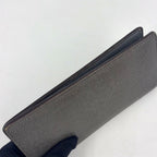 Louis Vuitton Portefeuille Brazza Taiga Boreal Leather Dark Navy Bifold Wallet — view 7