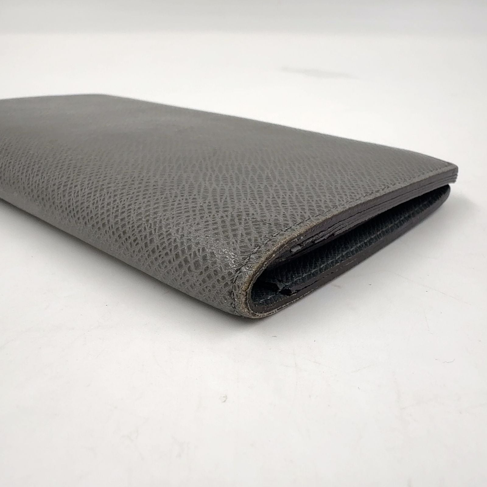 Louis Vuitton Portefeuille Brazza Taiga Boreal Leather Dark Navy Bifold Wallet — view 6