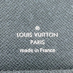 Louis Vuitton Portefeuille Brazza Taiga Boreal Leather Dark Navy Bifold Wallet — view 4