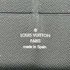 Louis Vuitton Zippy Organizer NM Damier Graphite Initial Black Zip Around — view 4