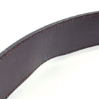 Gucci Interlocking Reversible Leather Brown Black Belt Silver — view 9