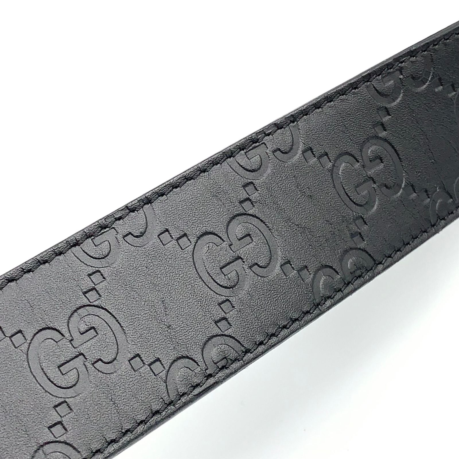Gucci Interlocking Reversible Leather Brown Black Belt Silver — view 6