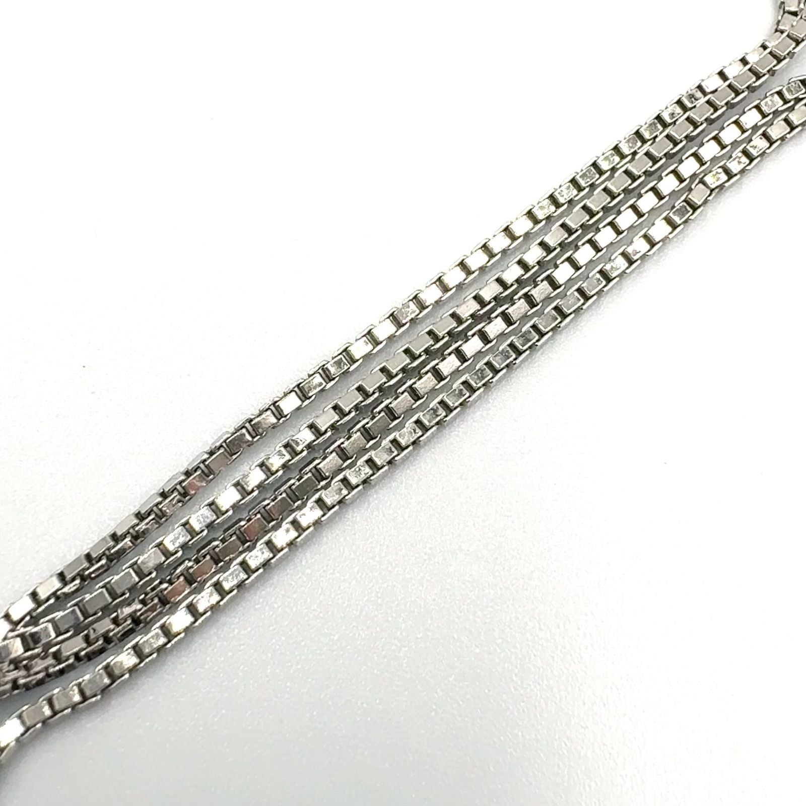 Dior Cross Logo Metal Silver Necklace — view 6