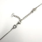 Dior Cross Logo Metal Silver Necklace — view 7