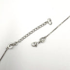 Dior Cross Logo Metal Silver Necklace — view 8