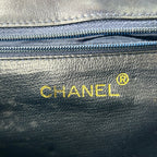 Chanel Quilted Fringe Lambskin Black Chain Shoulder Bag Gold — view 4