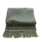 Hermes Shawl Cashmere Fringe Double Face Gray Scarf — view 2