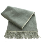 Hermes Shawl Cashmere Fringe Double Face Gray Scarf — view 3