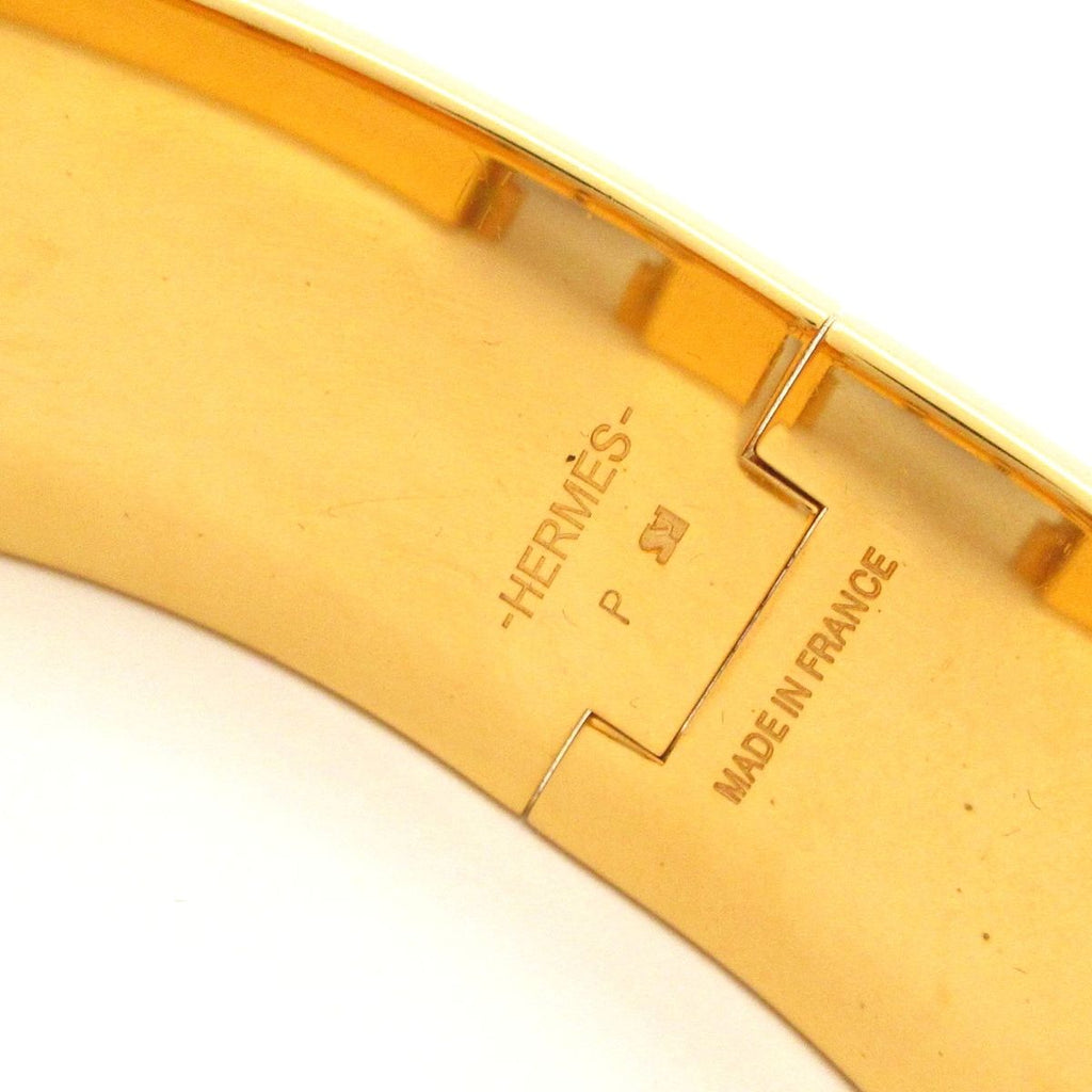 Hermes Bangle Clic Clac Gold Black Bracelet — view 4