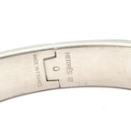 Hermes Bangle Click Silver Orange Bracelet — view 4