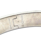 Hermes Bangle Click Silver Yellow Bracelet — view 4