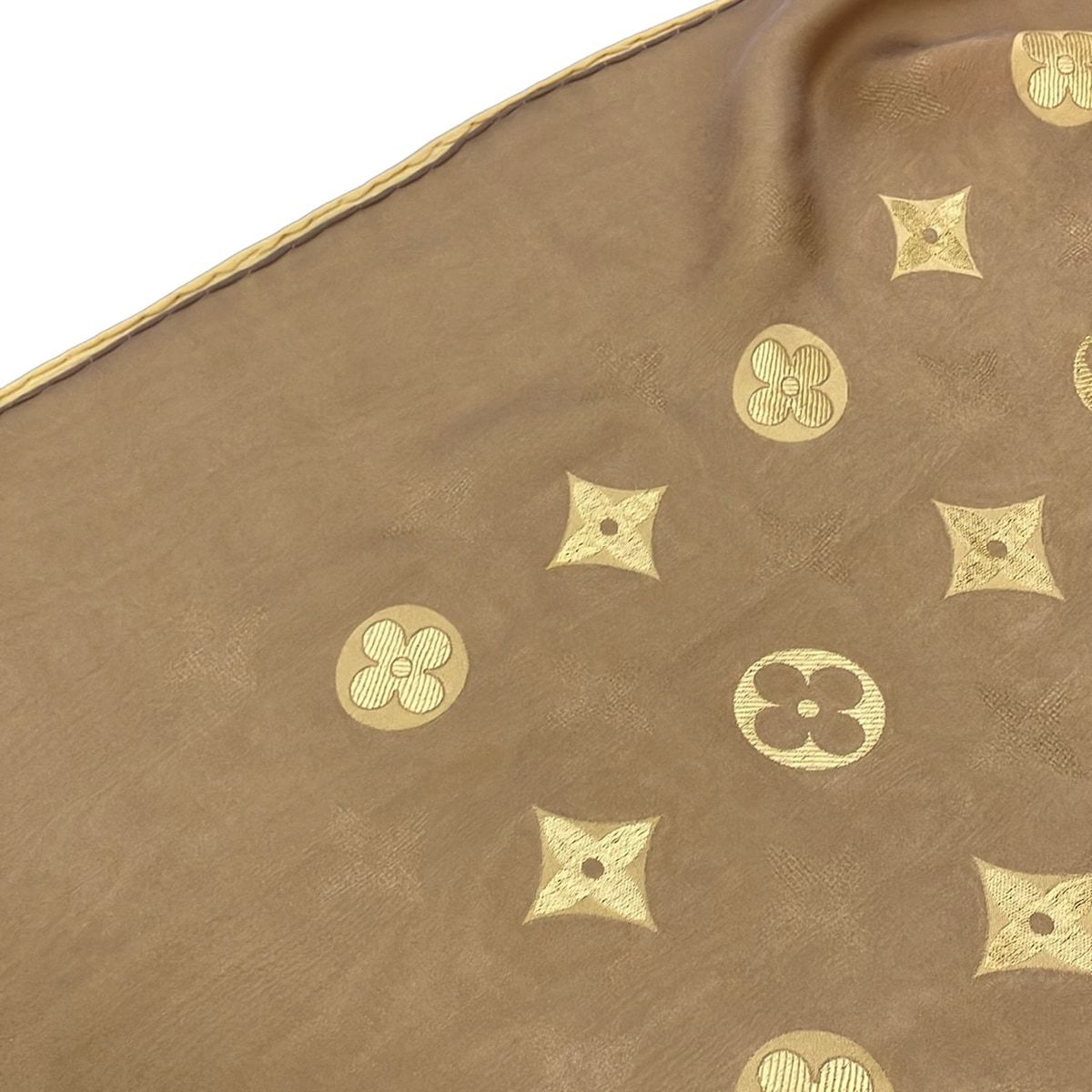 Louis Vuitton Shawl Etole Venice Beige Silk Scarf — view 7