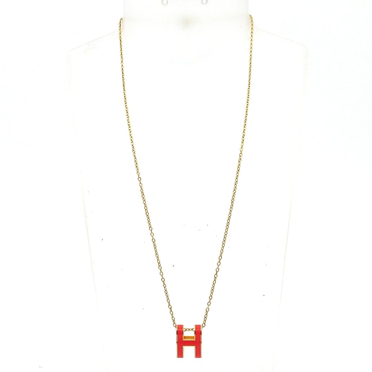 Hermes Necklace Pop Gold Pink — view 2
