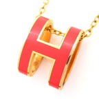 Hermes Necklace Pop Gold Pink — view 3