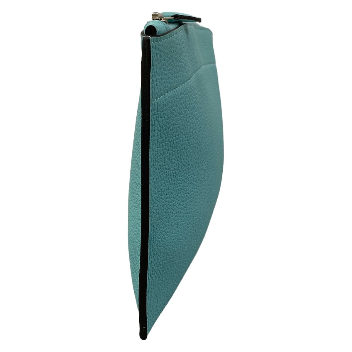 Hermes Clutch Bazaar Light Blue Silver — view 2