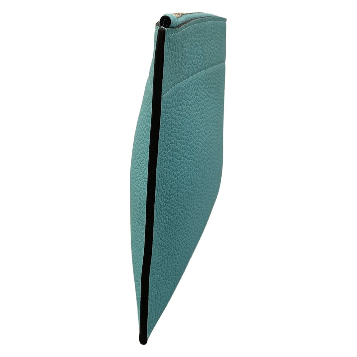 Hermes Clutch Bazaar Light Blue Silver — view 4