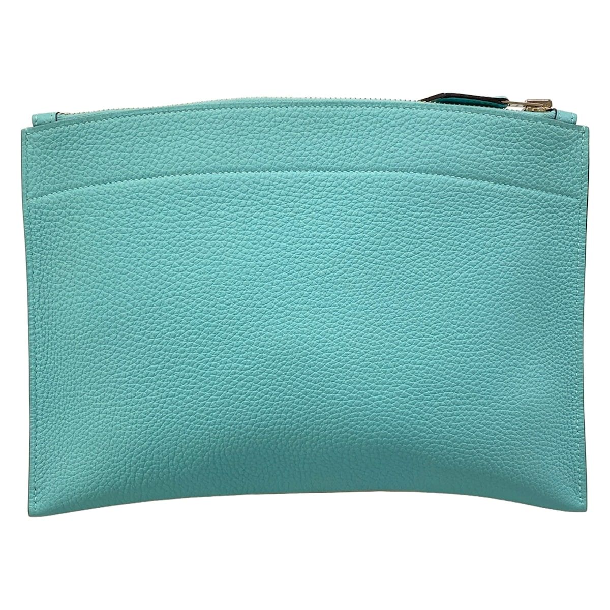 Hermes Clutch Bazaar Light Blue Silver — view 3