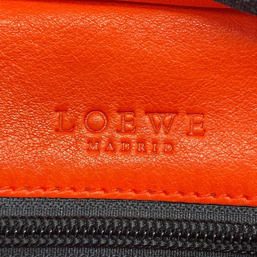 Loewe Handbag Amazona Red Black Leather — view 9