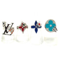 Louis Vuitton Bague Set for LV Fairy Tale Silver Red Multi Ring Items