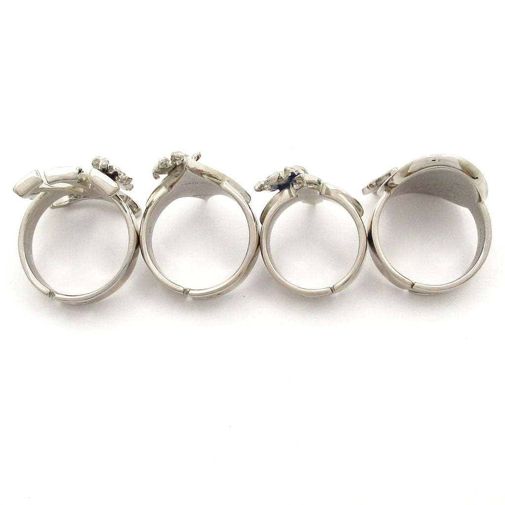 Louis Vuitton Bague Set for LV Fairy Tale Silver Red Multi Ring Items — view 4