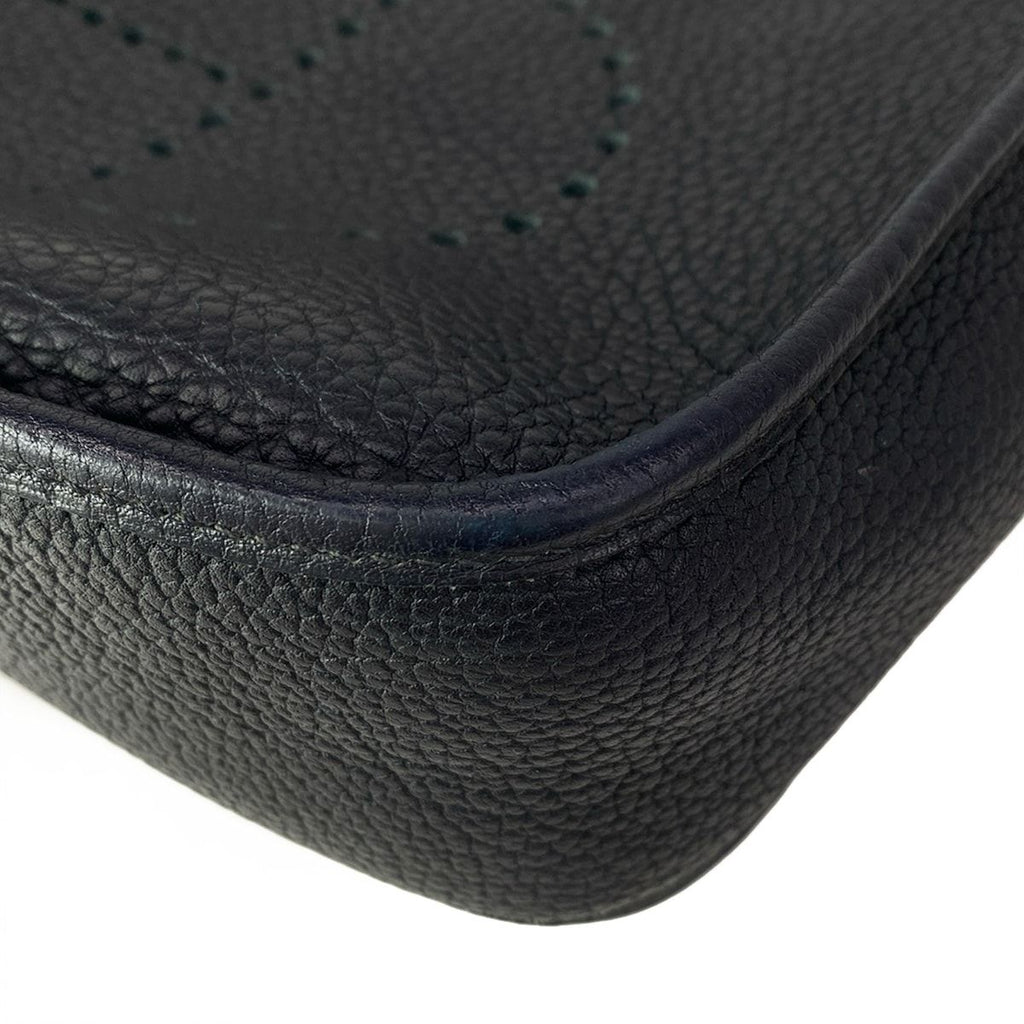 Hermes Shoulder Bag Evelyne GM Dark Navy Silver — view 6