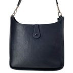 Hermes Shoulder Bag Evelyne GM Dark Navy Silver — view 3