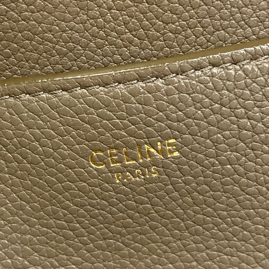 Celine Shoulder Bag Sangles Brown Leather — view 8